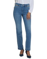 Nydj Petite Marilyn Bastille Sea Straight Leg Jean Women's