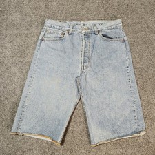 Vintage Levi's 501 Jean Shorts Mens 34 Button Fly 90s USA Measures 32x12