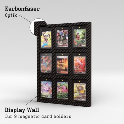 Display Wall for 3x3 Magnetic Card Holder