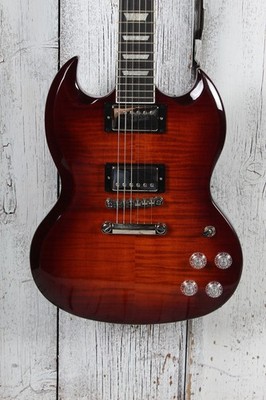 Epiphone SG Modern Figured Electric Guitar Mojave Burst with Gig Bag