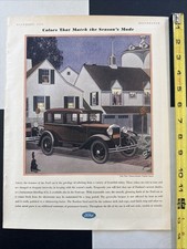 Vintage Advertisement 1930 Ford Sedan - Colors That Match The Seasons Mode 