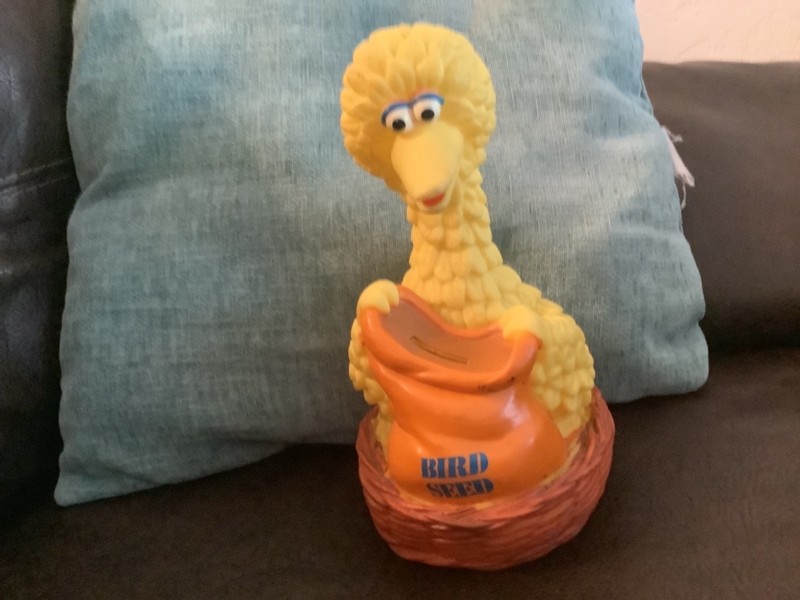 Big bird from Sesame Street piggy bank