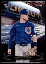 2025 Finest Matt Shaw #D-12 Rookie Debut Chicago Cubs