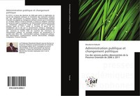 Administration Publique Et Changement Politique Dieudonne Kabudri