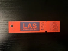 Delta Air Lines Vintage Unused Airline Luggage Tag Las Vegas, Nevada LAS