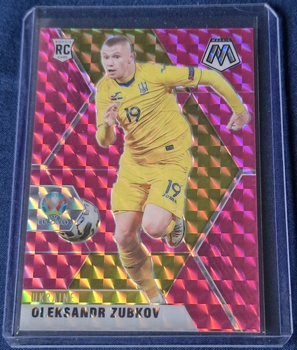 Oleksandr Zubkov - Pink Panini Mosaic Prizm - Uefa Euro 2020 (Numbered 13/25)