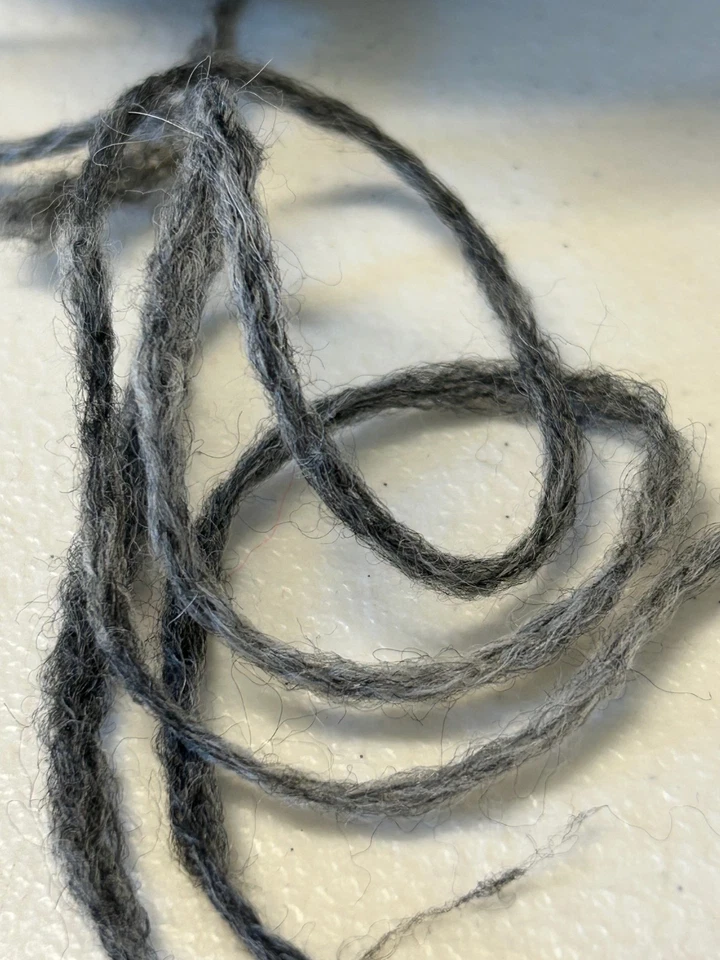 Cone Spool Bulky NOVELTY SOFT Alpaca Wool Yarn w/Nylon 10oz 279gr 5105 Grey MixC - Image 4 of 4