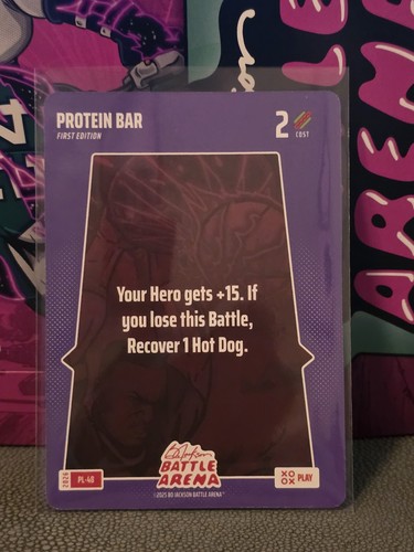 2026 Bo Jackson Battle Arena Play Card PL-48 Protein Bar 1st Edition