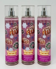 3 NEW BATH  BODY WORKS GRANDMA'S FRUITCAKE FINE FRAGRANCE MIST HAIR SPRAY 8 OZ