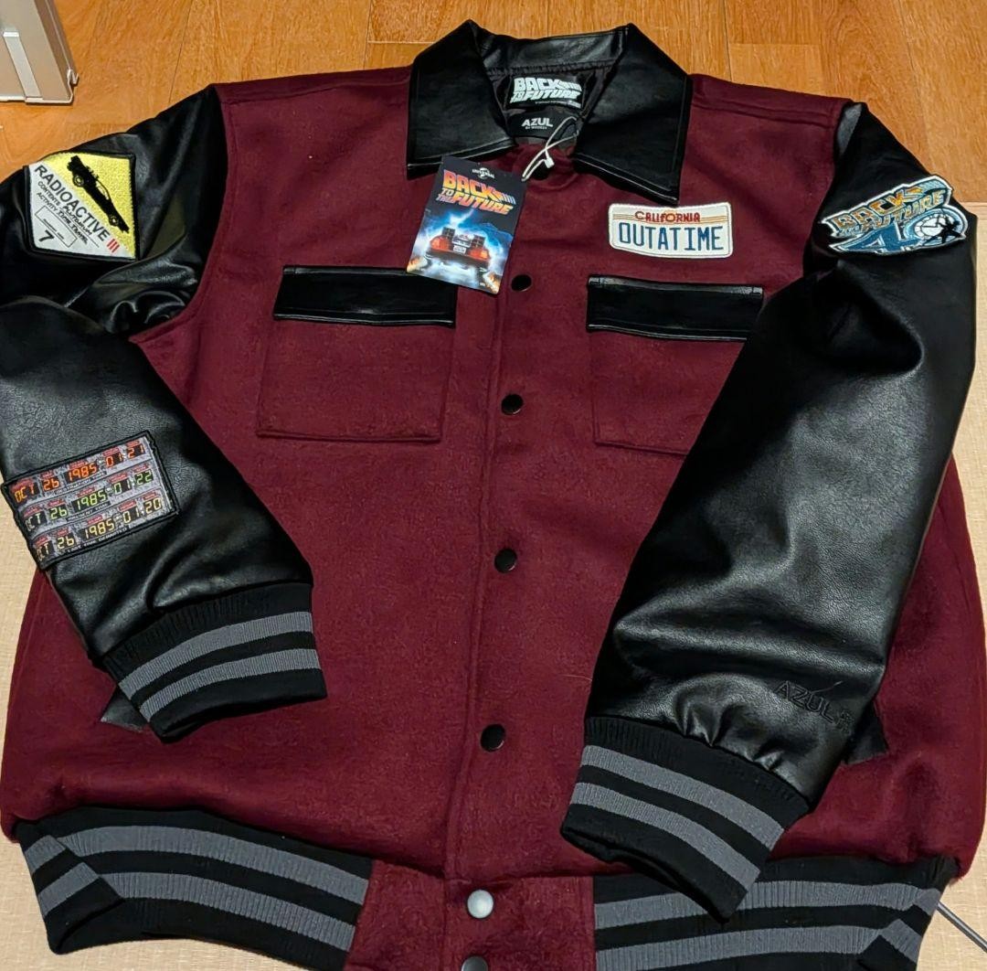 Back to the future 40th anniversary azul collaboration blouson jacket new