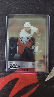 #ad 2023 24 Upper Deck Synergy Cranked Up Troy Terry #CR TT Red 599 $2.29