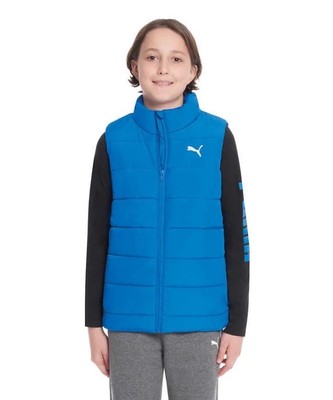 Puma Kids  Royal Blue Puffer Vest With Pockets Size 7/8