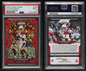 2020 Panini Prizm FOTL FOTL Red Shimmer Prizm /35 Kyler Murray #266 PSA 9 MINT