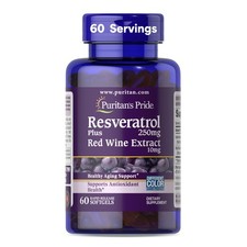 Puritans Pride Premium Resveratrol Youth Guard™ 250mg, Dietary Supplement for