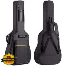 CAHAYA 41in Acoustic Guitar Gig Bag Case Black Padding Water Resistant