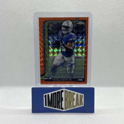2025 Topps Chrome Kenneth Walker III Chrome Autographs (RAW)