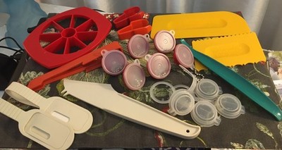 Vintage Tupperware Wonderlier Bowl Key Chains + Retro NOS Tiny Treasures