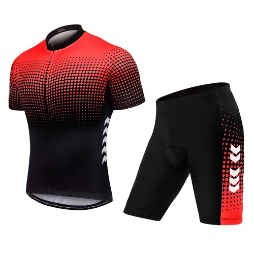 Men's Summer Short Suits Cycle Set Cycle Jersey With 5D Gel Padded Riding JRCG - Picture 3 of 7