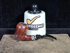 Mastro de Paja Pesaro 3A (Sun) Smooth Freehand w/ Silver Italian Estate Pipe