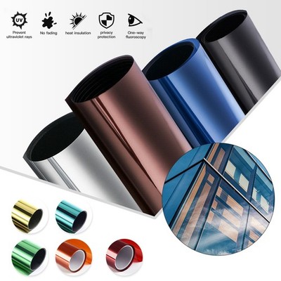Window Tint One Way Mirror Film UV Heat Reflective Home Office Heat Insulation