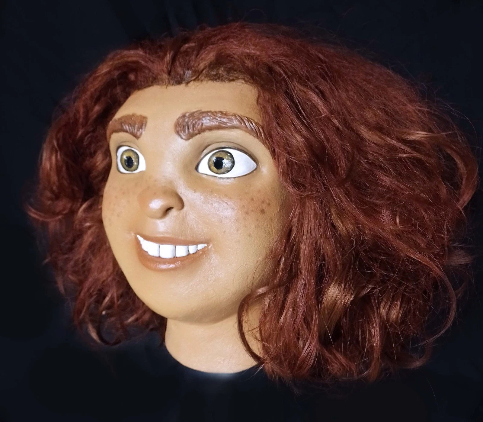 Eep Croods Latex Mask, Caveman Costume, Prehistoric Cosplay