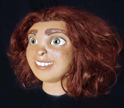 Eep Croods Latex Mask, Caveman Costume, Prehistoric Cosplay