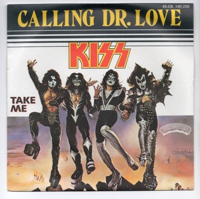 KISS * Calling Dr. Love * 1976 FRANCE 7'' 45 * HEAVY METAL *
