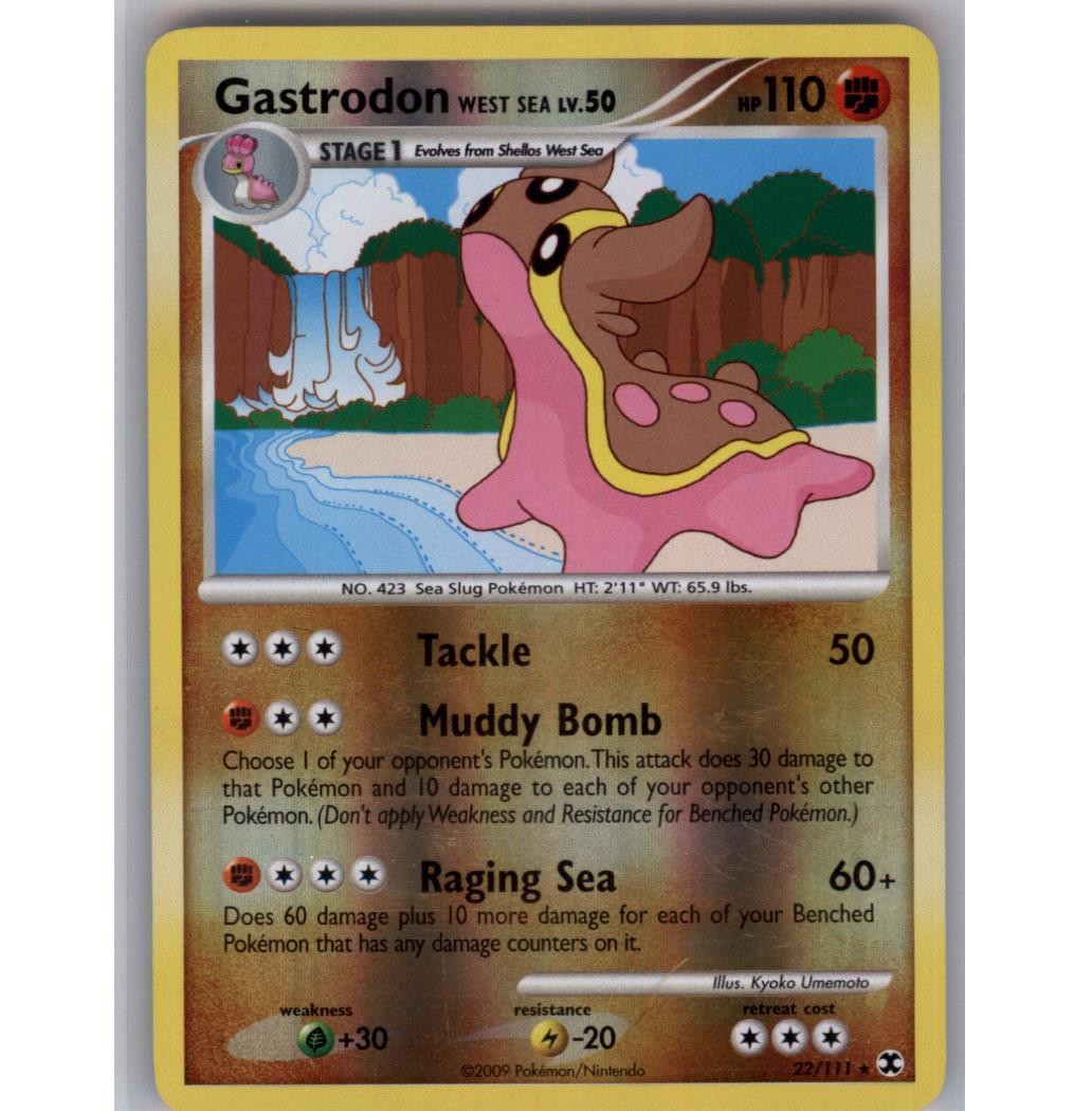 Gastrodon West Sea Reverse Holo Rare Rising Rivals 22/111 NM