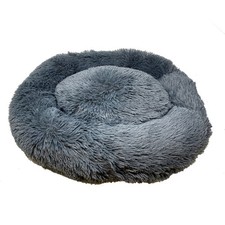 Soft Plush Dog Cat Bed   Rectangular Gray 23x2x6, Warm Cozy Calming Sleeping Ken