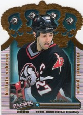 1999-00 Pacific Gold Crown Die-Cuts #6 Michael Peca Buffalo Sabres