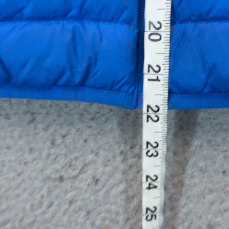 Columbia Boys Puffer Jacket Medium Blue Down Hooded Waterproof Outdoor - Image 4 of 4