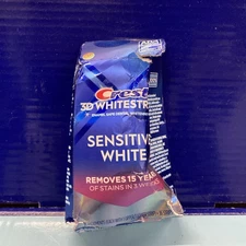 Crest 3D Whitestrips SENSITIVE WHITE 18 Treatment Exp 01-27+ Damaged/Open Box