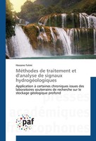 MéThodes De Traitement Et D'analyse De Signaux HydrogéOlogiques Hassane Fatmi