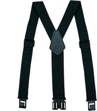 Belt Clip Suspenders for Men's Elastic Hook End Plastic Clip Suspenders Non Meta