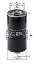 Fuel Filter fits: ERF B-Series 31C4,ERF C-Series 31C4,ERF E-Series 6-18,JOHN