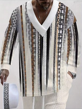 Men's Outfit 2 Piece Set Shirt  Pants Suit PLUS SIZE BIG 4XL