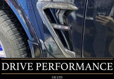 Real Carbon Fibre Black Front Side Wing Grilles Trim fits BMW X4 X4M G02 F98 18+
