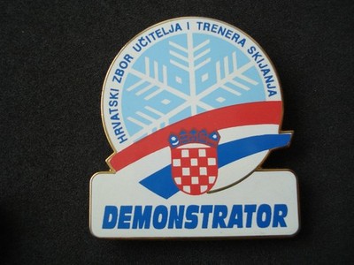 Croatia, Kroatien, Ski Demonstrator badge, numbered, ISIA, skiing, Skifahren