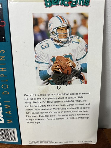 NEW Bend-Ems NFL Quarterback Club Dan Marino Miami Dolphins 1992 5" Figure - Bild 3 von 6