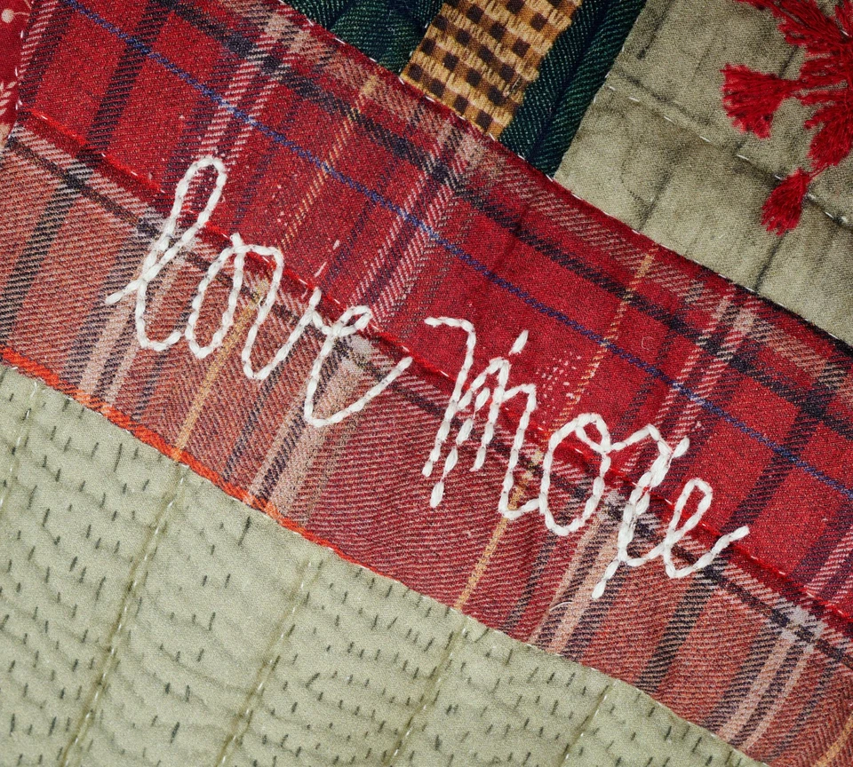 Edredón reversible Potterybarn Holiday Love - King/Cal. King & 2 King Sham Foto 4 de 4