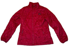 Patagonia Child Girls Nano Puff Jacket Size XL 14 Pink Quilted Full Zip