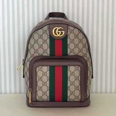 GUCCI Ophidia GG Supreme 547965 Backpack Beige Brown