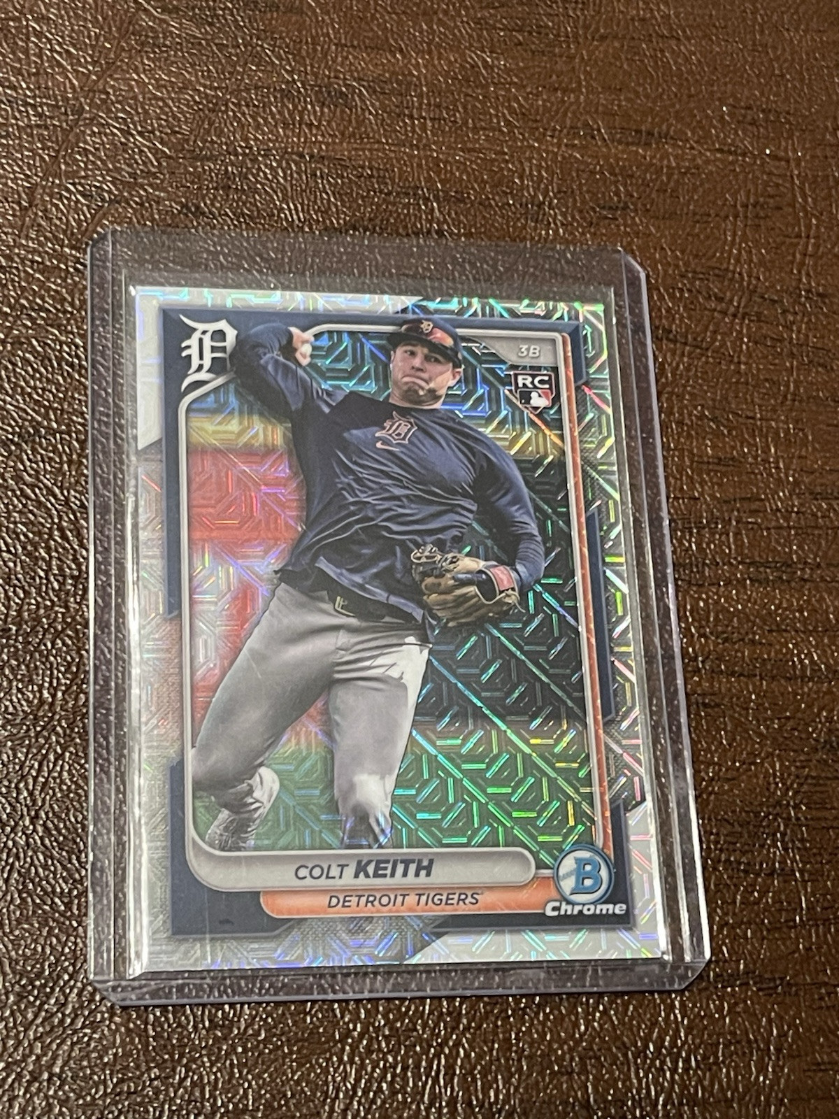 2024 Bowman Chrome Mega Box Colt Keith Image Variation RC SSP Detroit Tigers #34