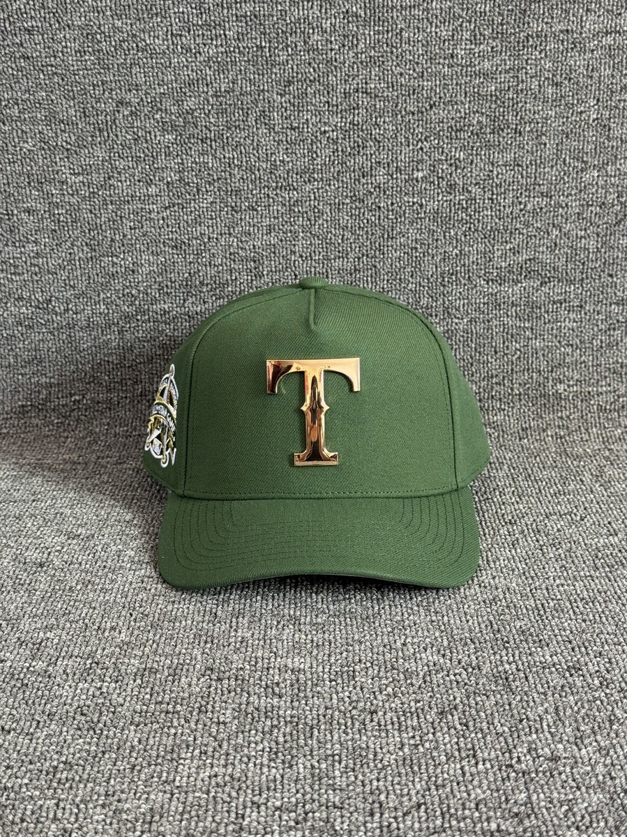 Mitchell & Ness Texas Rangers Snapback Olive Green All Star Cap Hat
