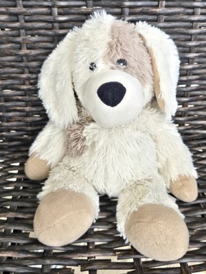 Warmies Plush Dog Soft Shaggy Puppy Microwave Heat Pack Stuffed Animal Beige