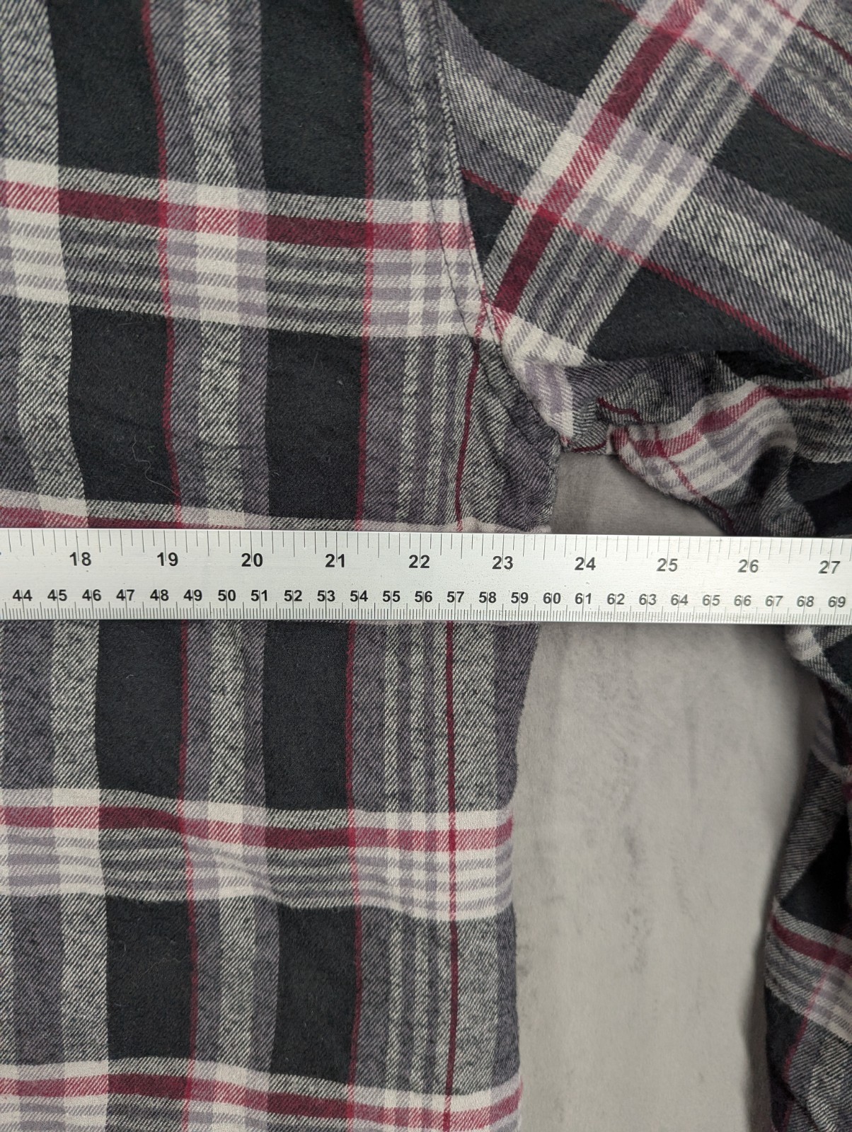 Boston Traders Lumberjack Flannel Shirt Jacket  Large Plaid Hoodie Zip & Snap image 7