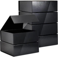 Stockroom Plus Groomsmen Proposal Box 6 Pack - Glossy Black Magnetic 