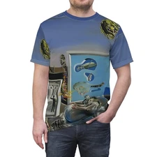 Salvador Dali Illumined Pleasures Surrealism Art Tee Unique Graphic T-Shirt Gift