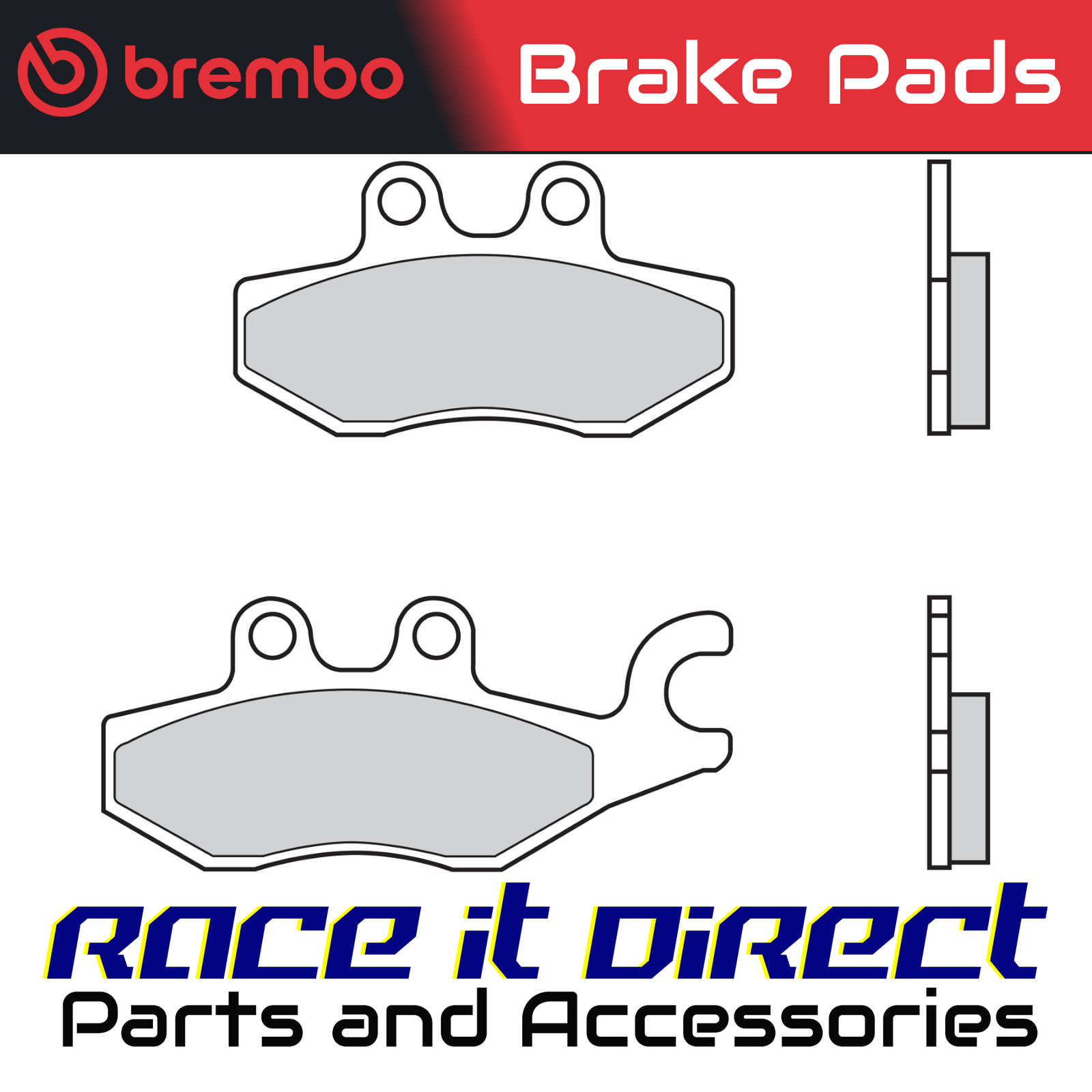 Brake Pads for PIAGGIO MEDLEY 150 ABS 2016-2022 Rear Scoot Brembo