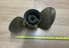 Vintage Quick Silver 2 Blade Brass Propeller Prop 48-32180 A1-13.